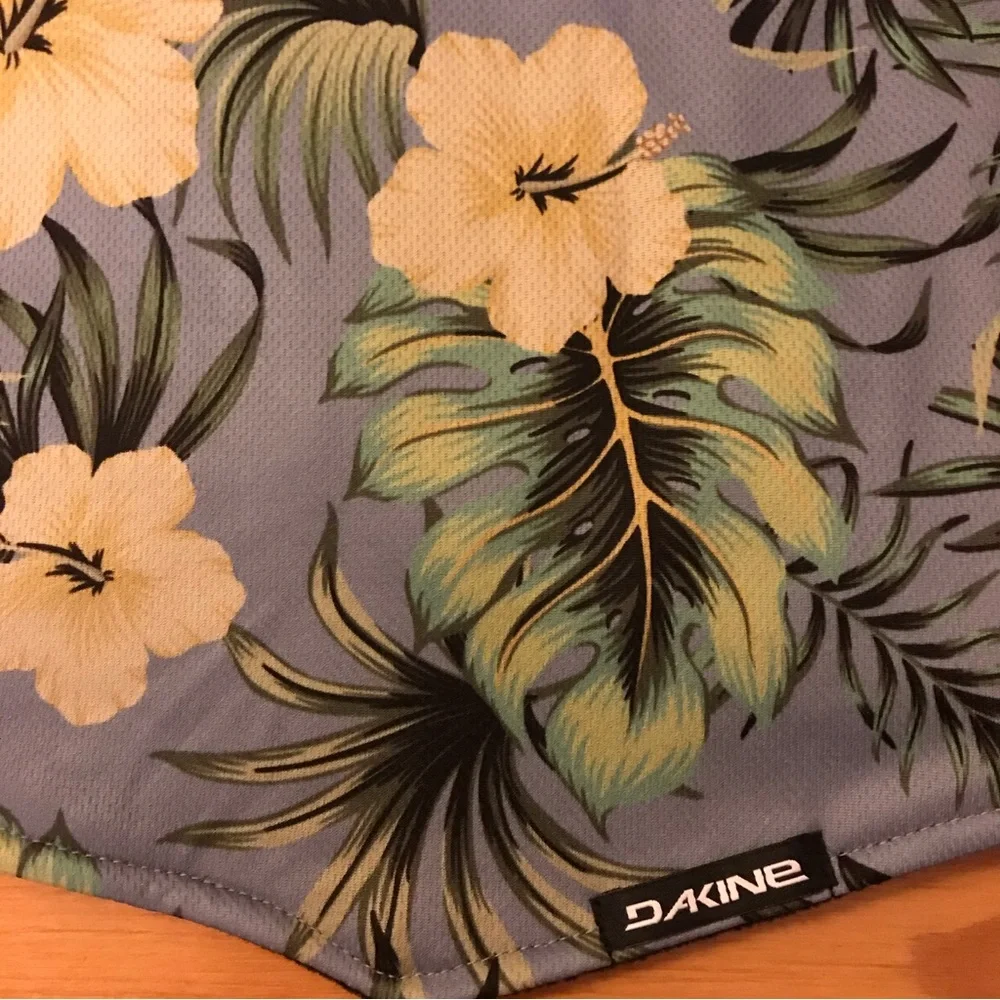 Dakine Tropical Floral Blue Neck Gater, NWT, OS